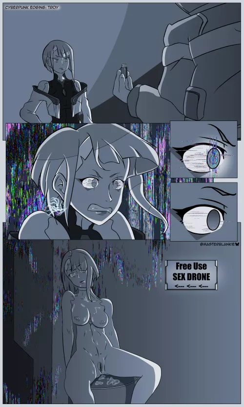 Lucy getting hacked by... David? [Cyberpunk Edgerunners] (MasterBlankie)