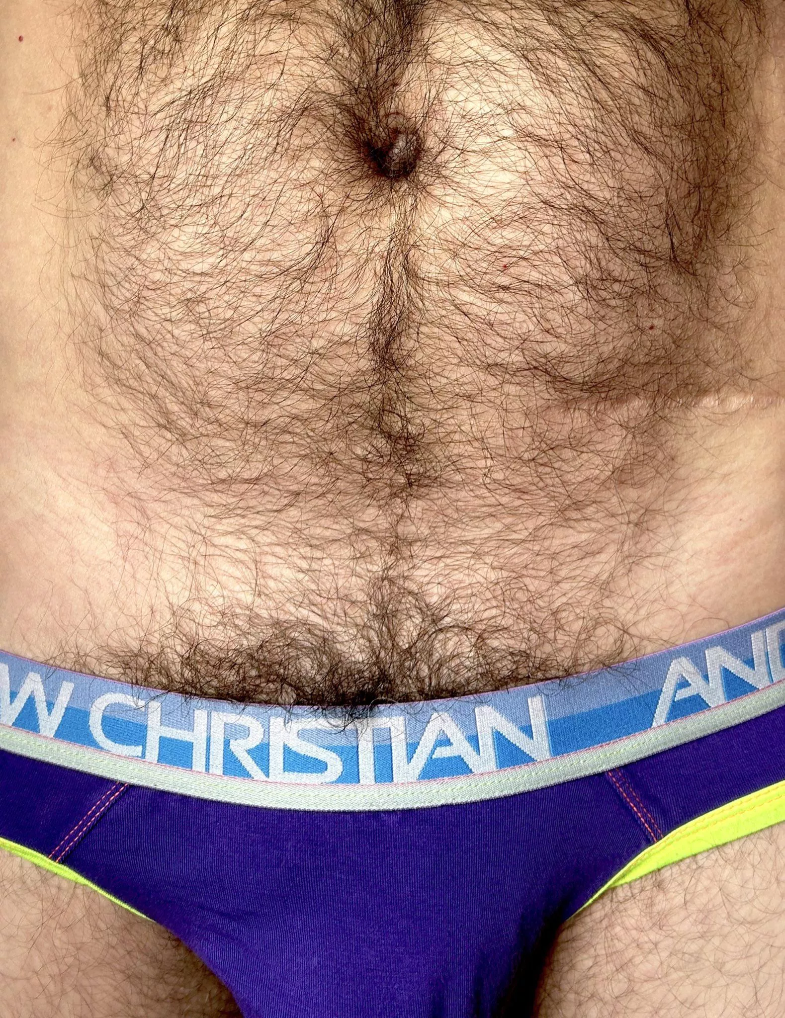 peekaboo bush in purple pants