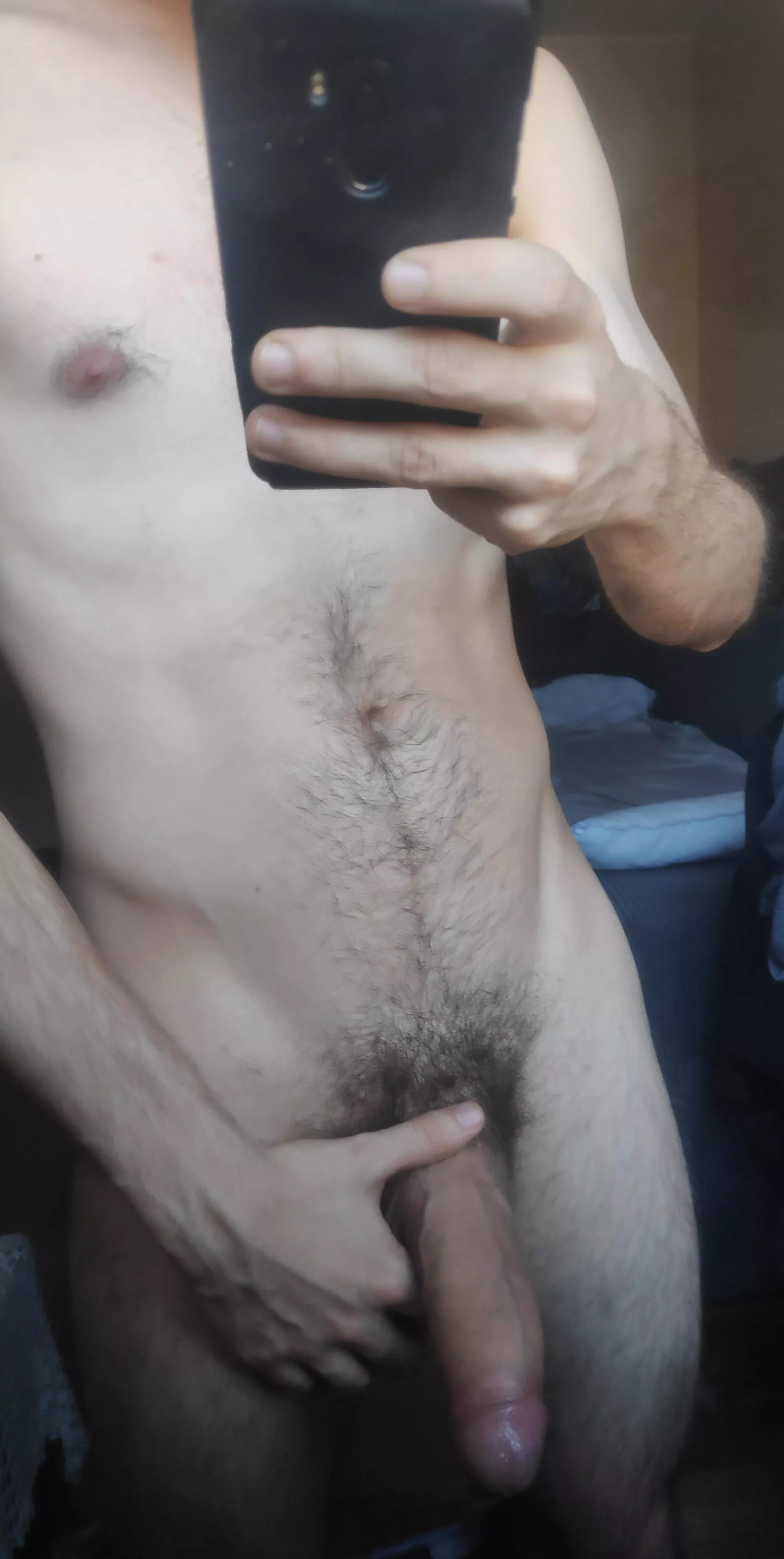 Say yes if you like my cock peeled back more 