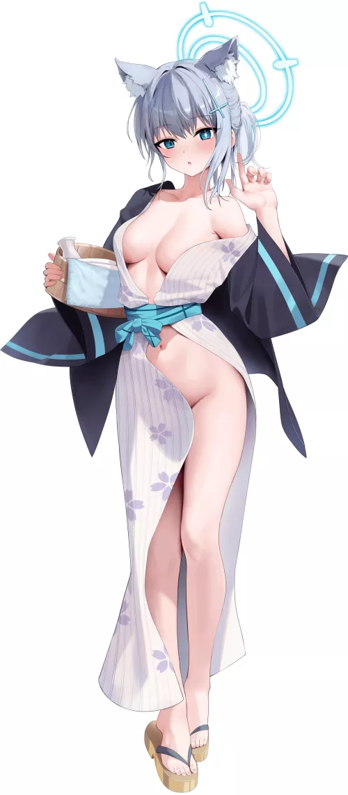 Shiroko preps for the hot spring [Blue Archive]