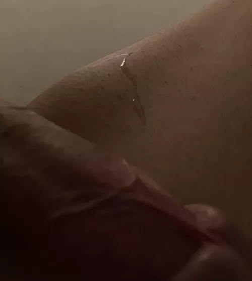 The most pleasure: leaking while edging 