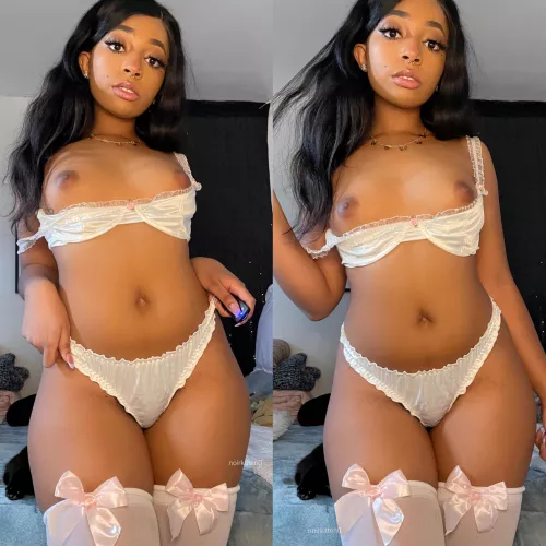 thigh highs really highlight how shapely my thighs are, don't they