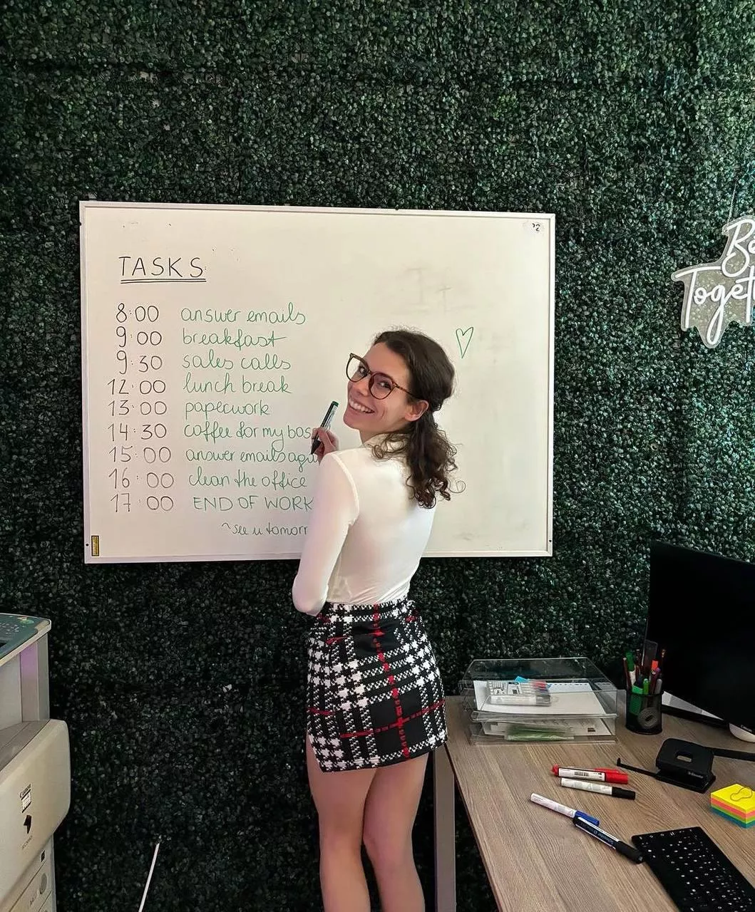 This moment when the teacher asks you to do it in front of the whole class