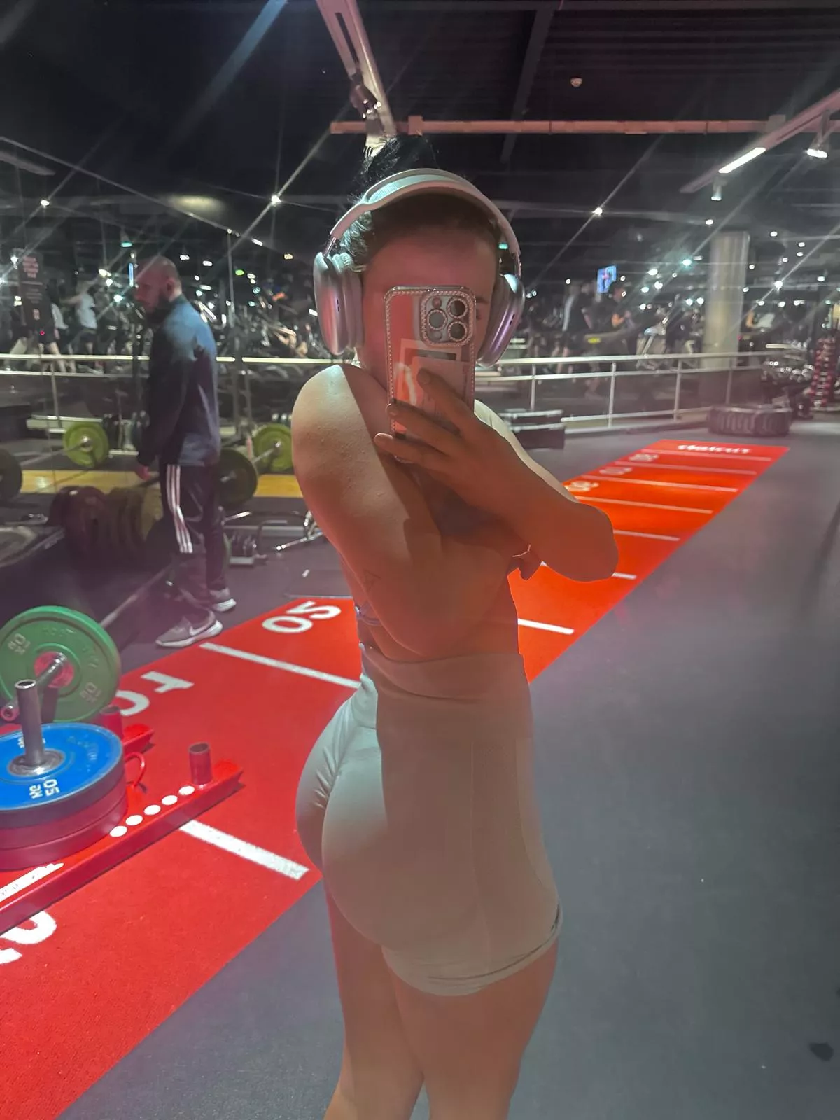 was sweaty after this work out