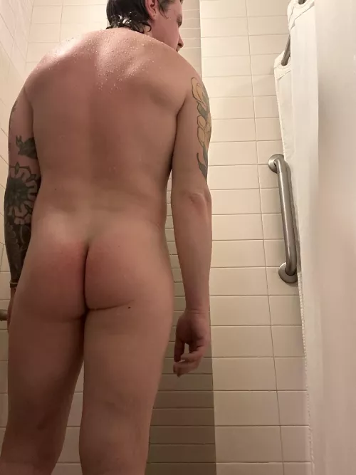 Washing away the work out.