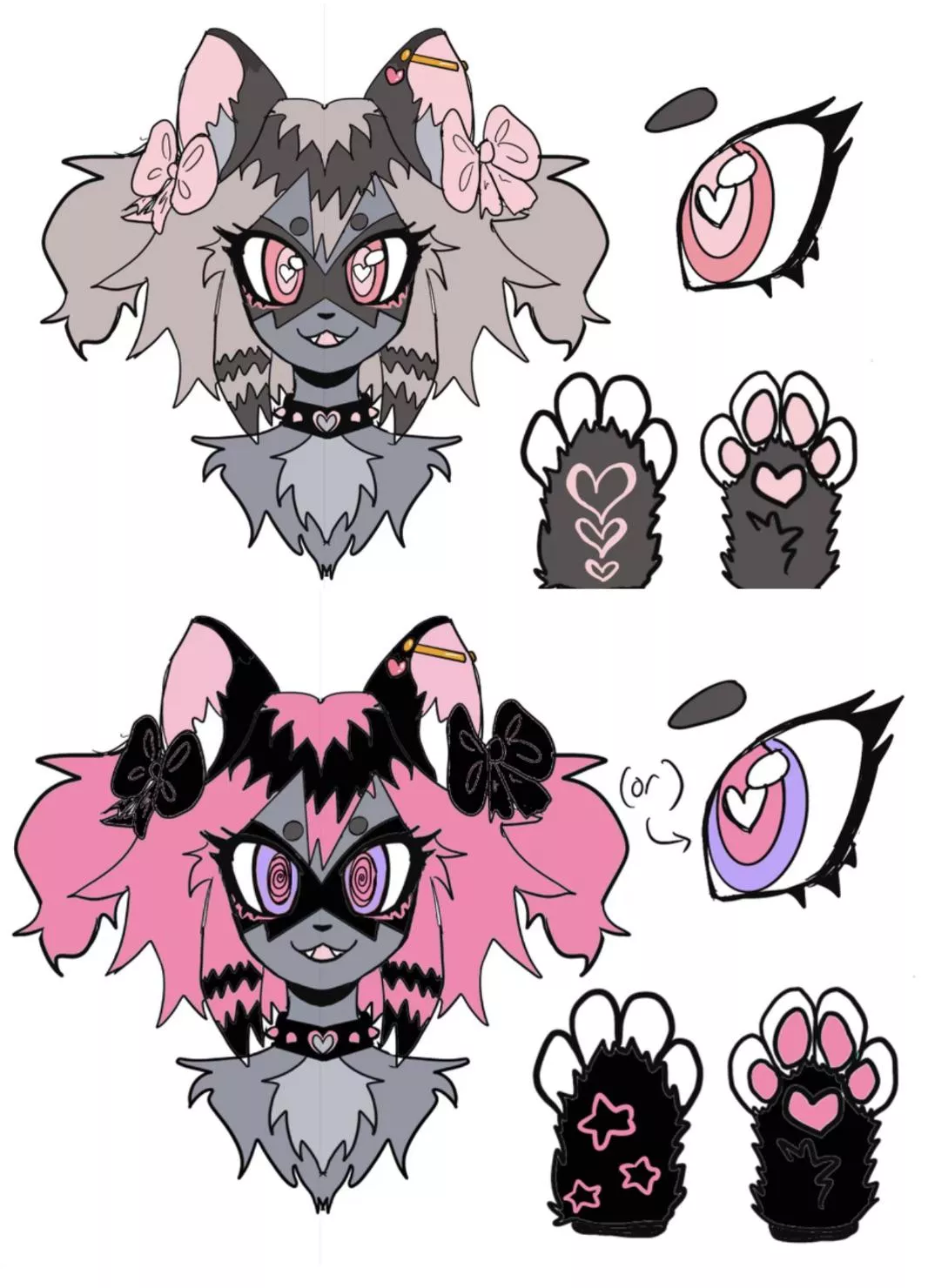 Which color design do you think would be a better fursuit overall?