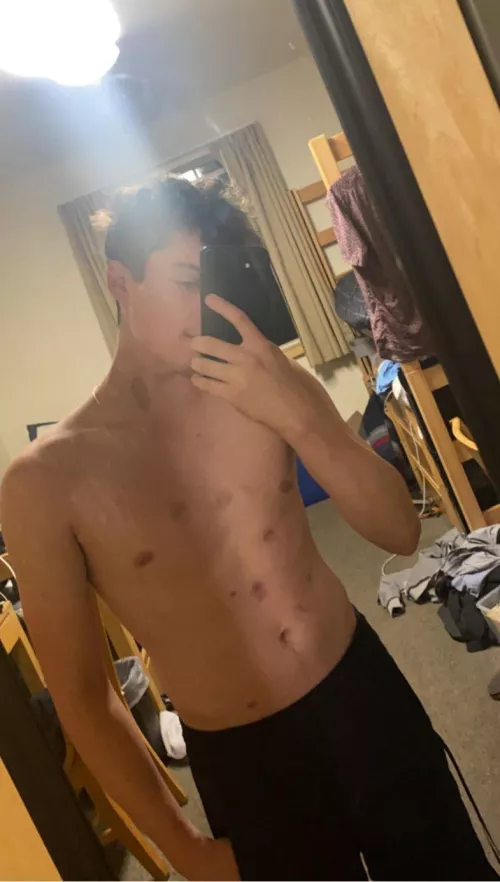 You only gave me 1 hickey, right…?