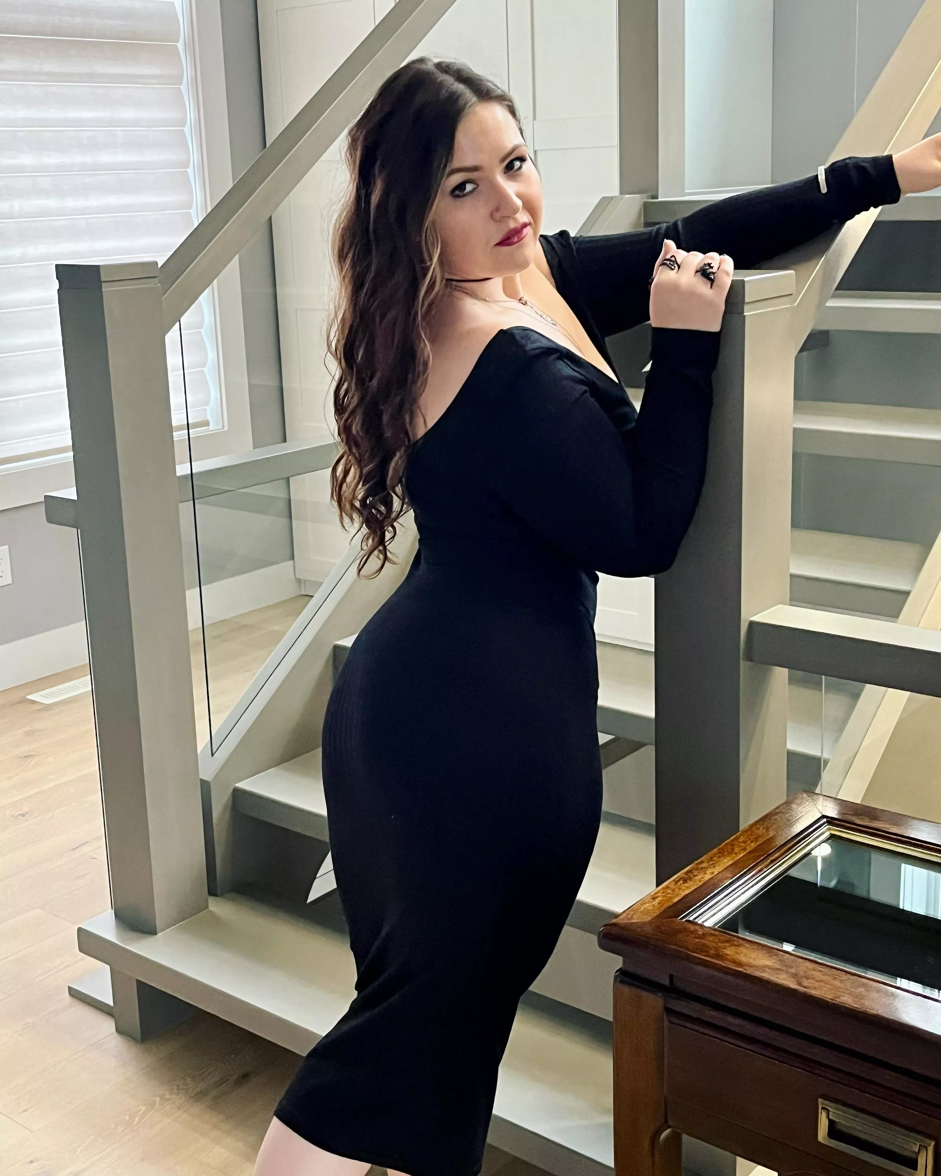 black dress