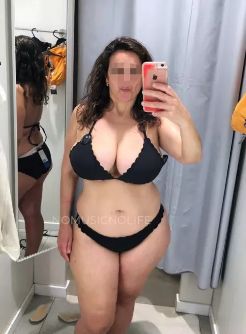 Can you see the bikini?