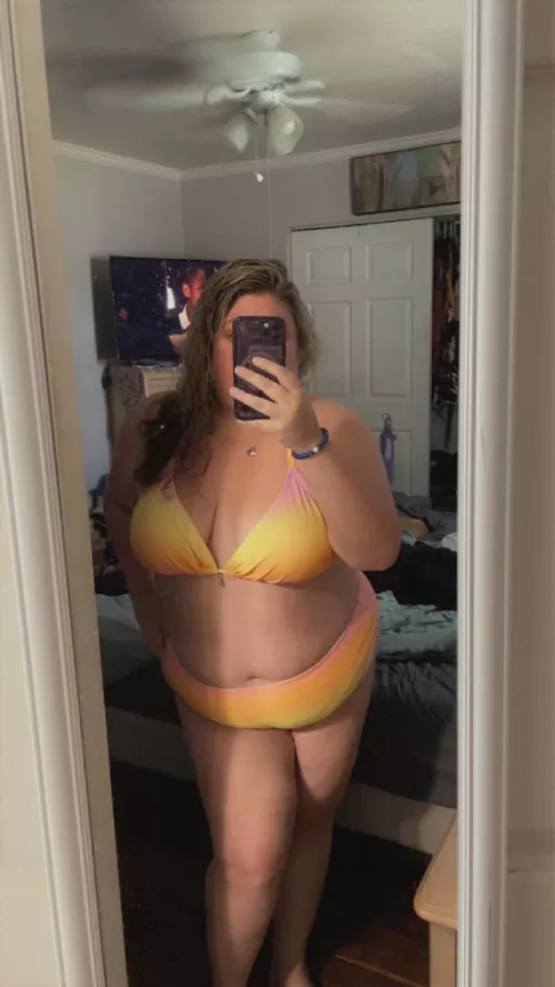 First time in a bikini 👙 not sure I love it