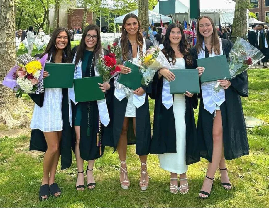 Five friends/sorority sisters at their college graduation💯🔥