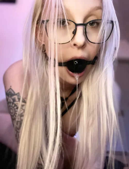 Gagged and drooling.. 💦
