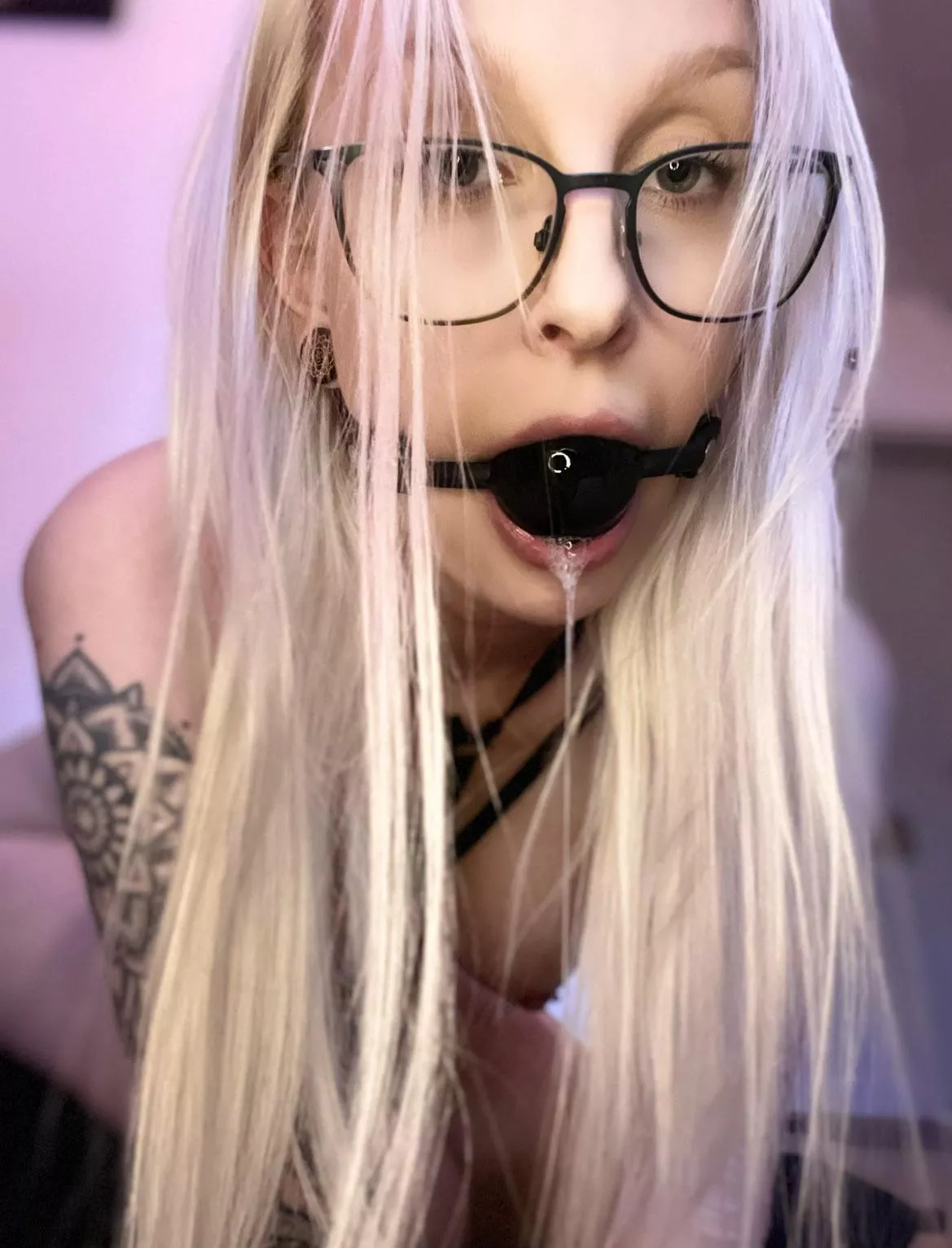 Gagged and drooling.. 💦