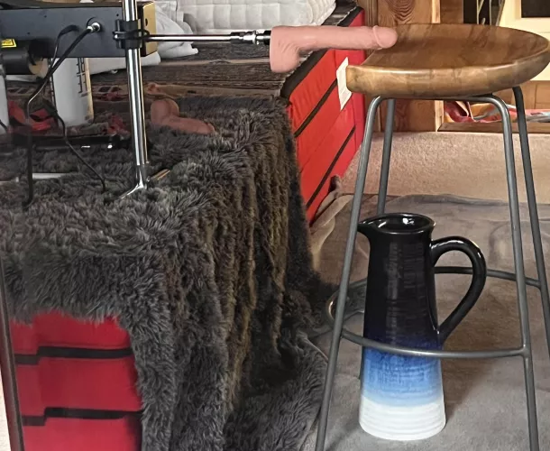 Getting setup for tonight’s sex machine session