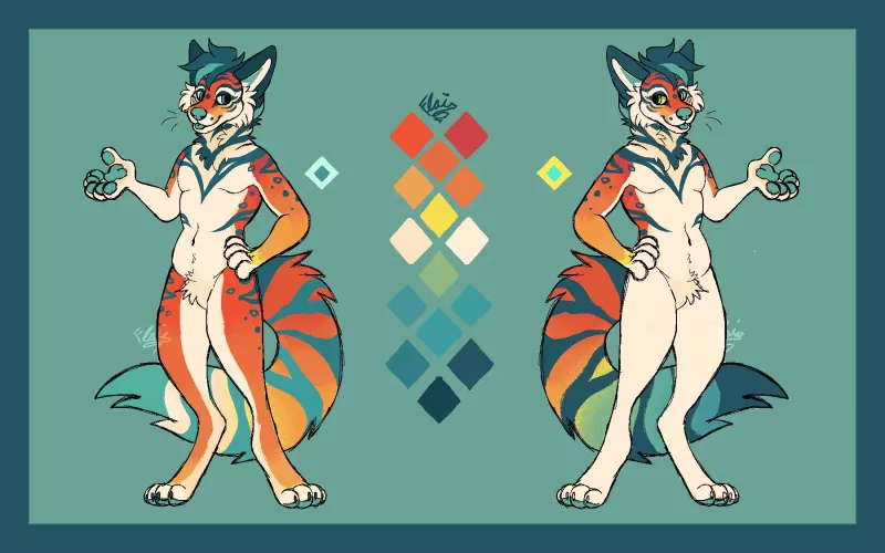 I did a character redesign for patrons. [my art]