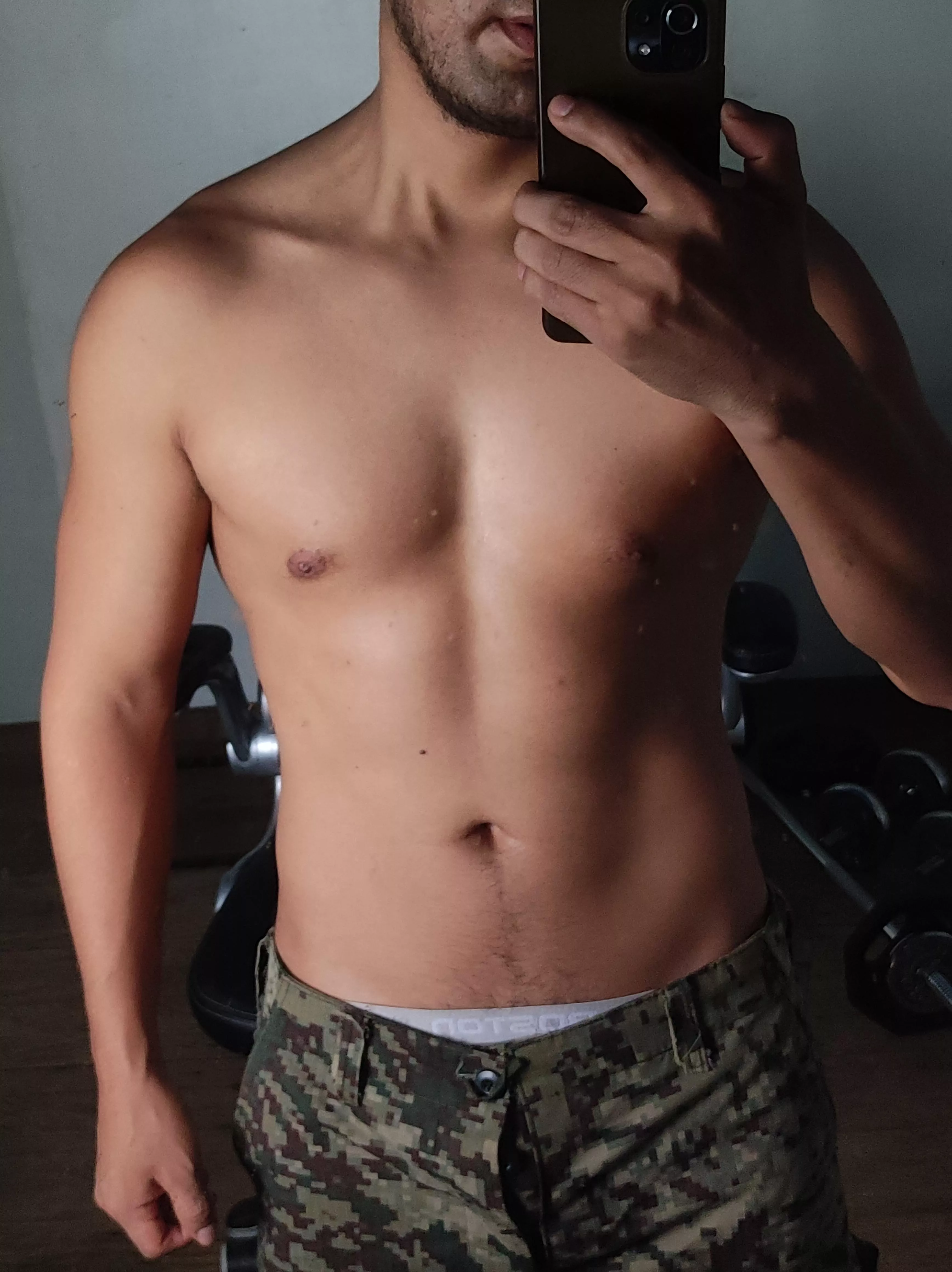 I left the barracks for my house to train, you will accompany me 