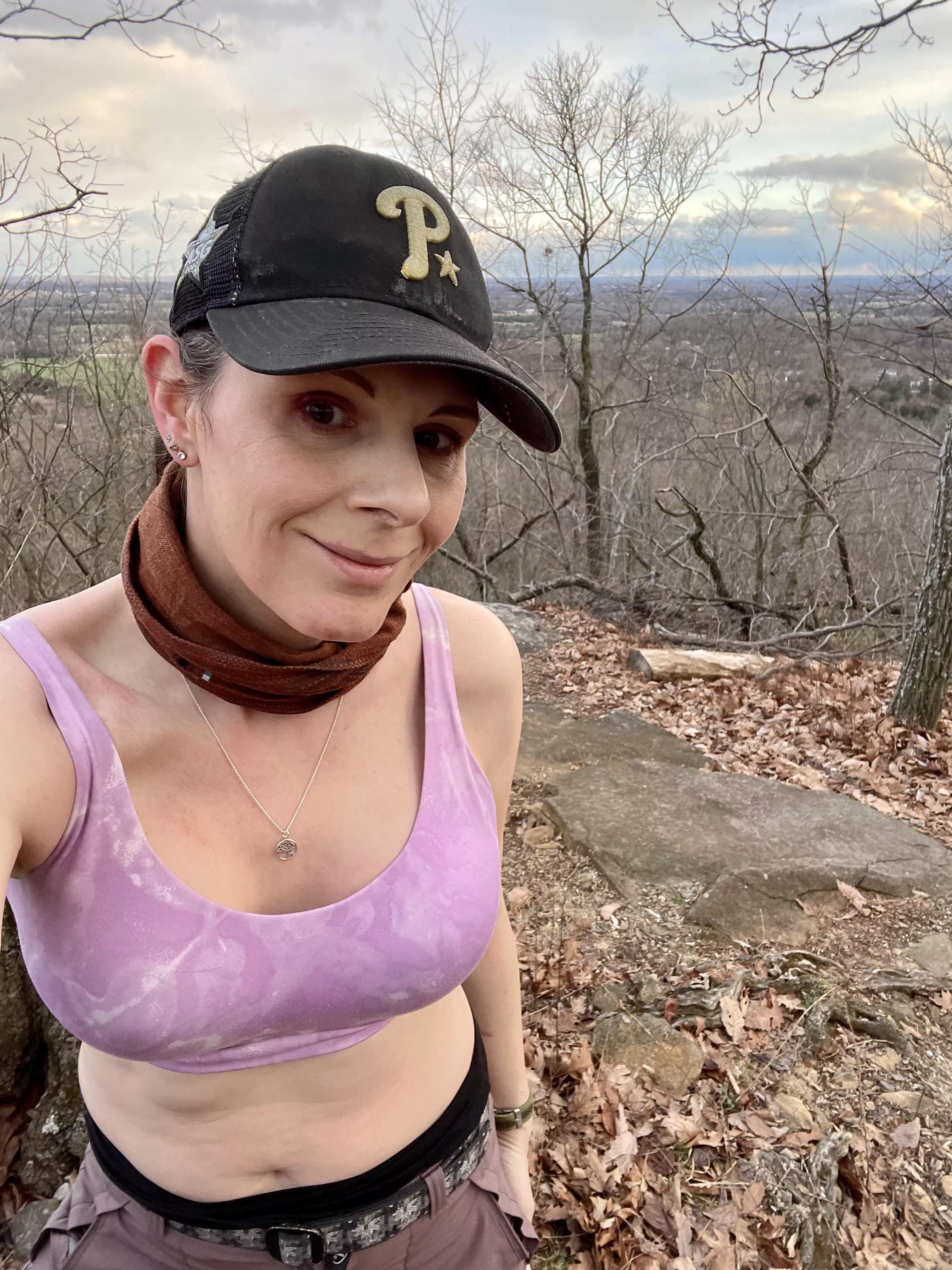 Keeping my beautiful breasts safe & secure while hiking 🩷42F