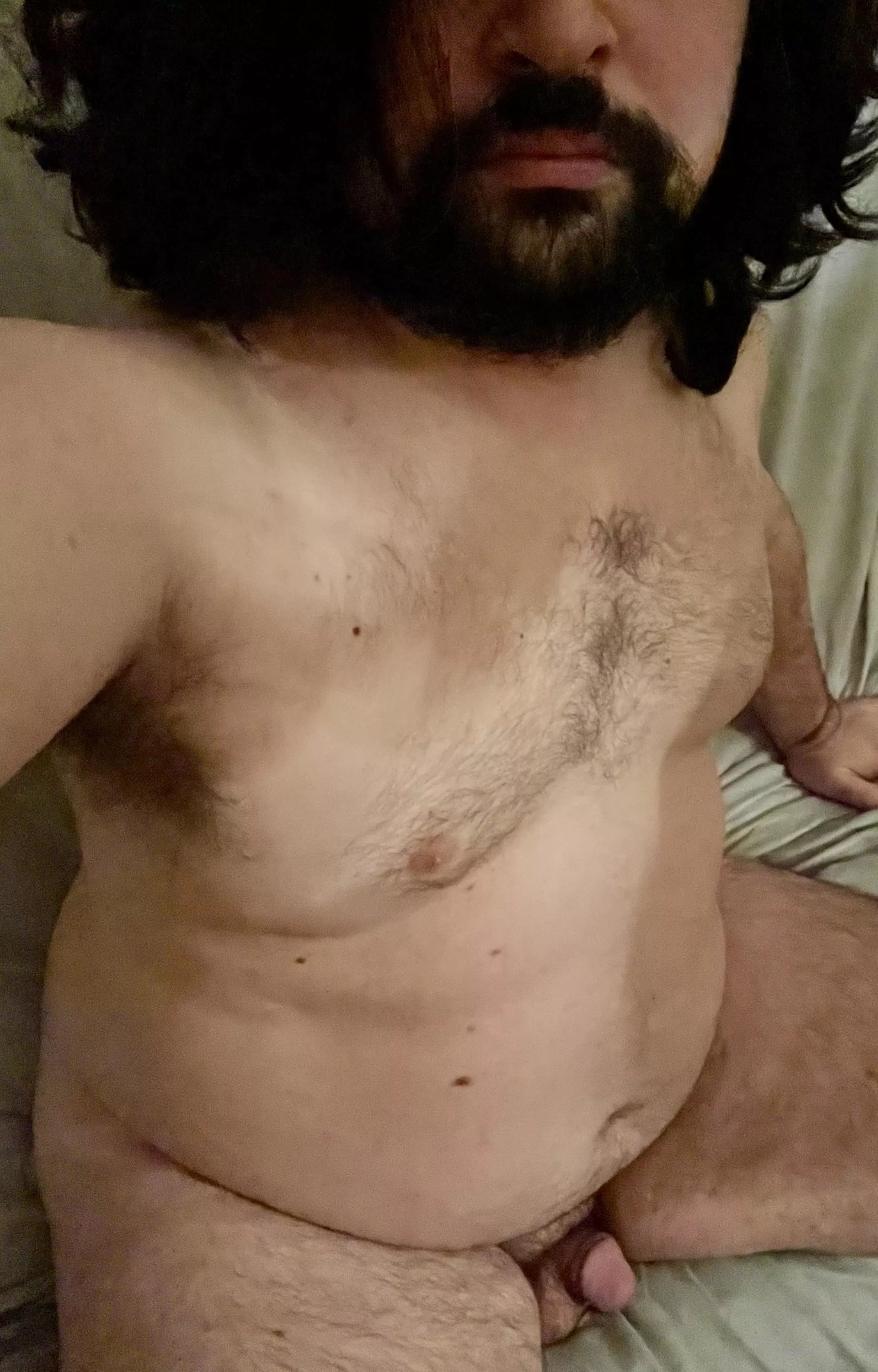 (M35/5’7”/235lbs) This is my normal nude, and I’m practicing acceptance.