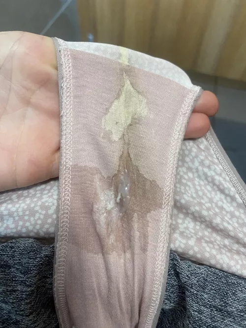 Messy panties after a hike yesterday!
