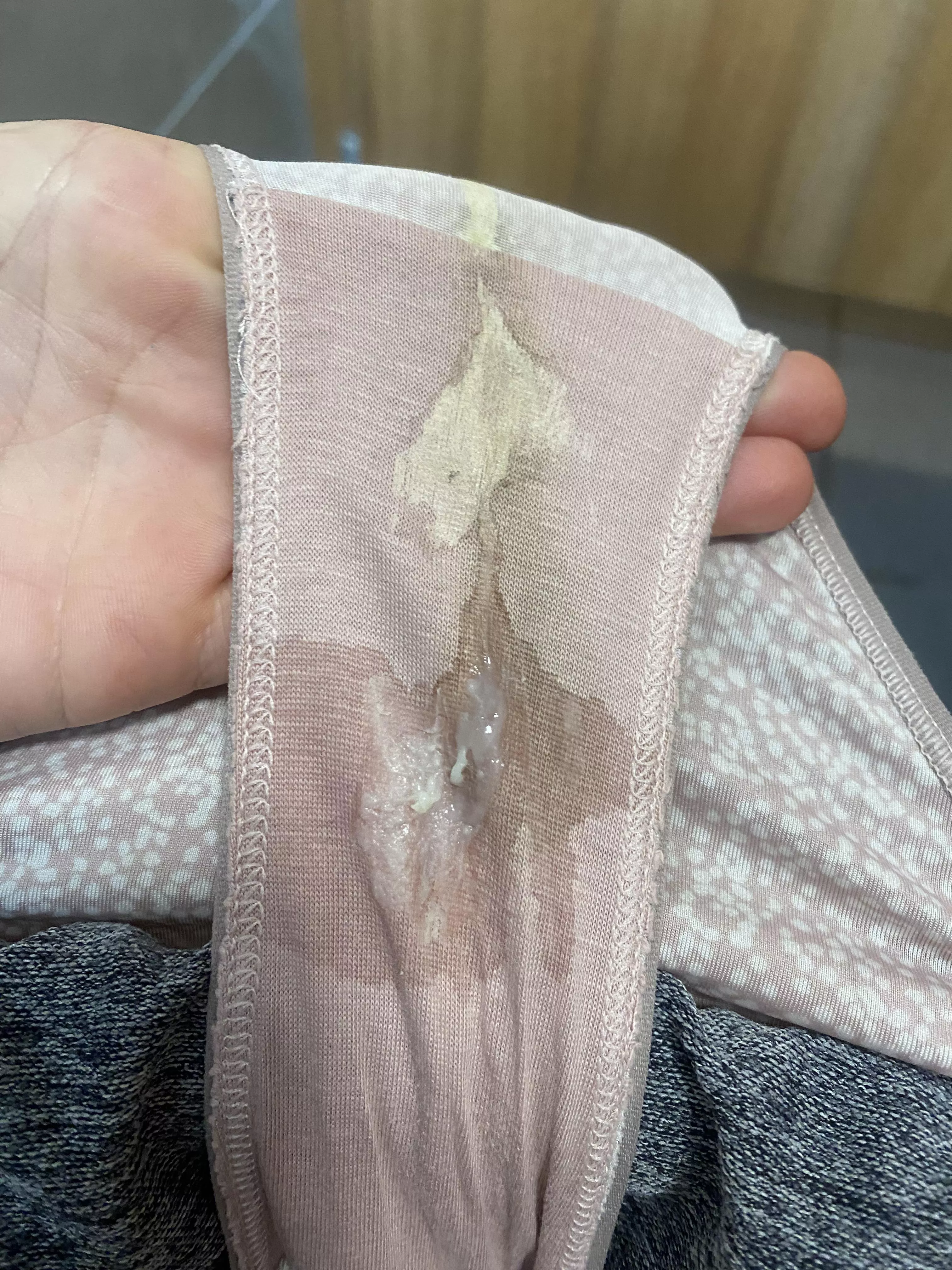 Messy panties after a hike yesterday!