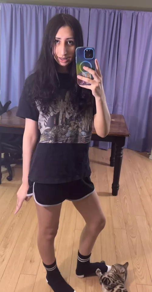 My cat tried to eat my left foot