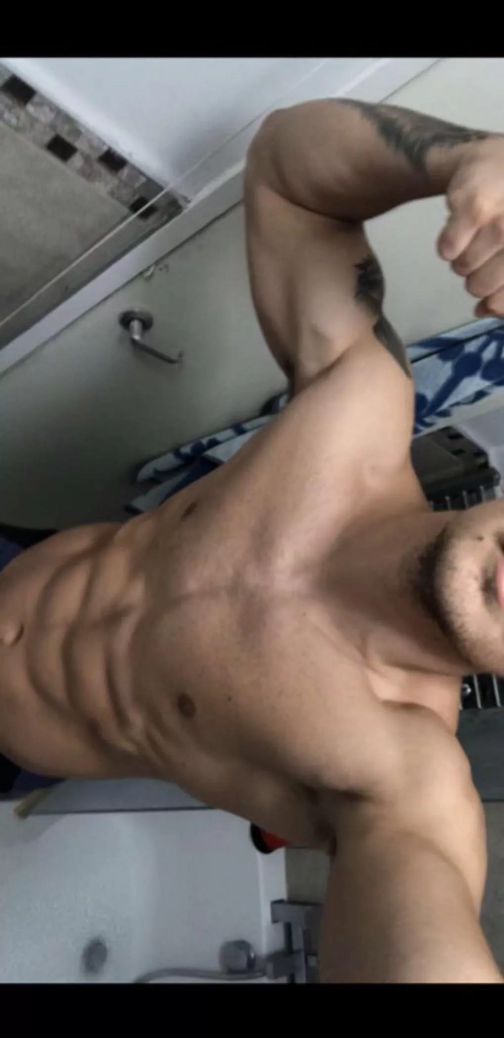 Quick flex before a shower