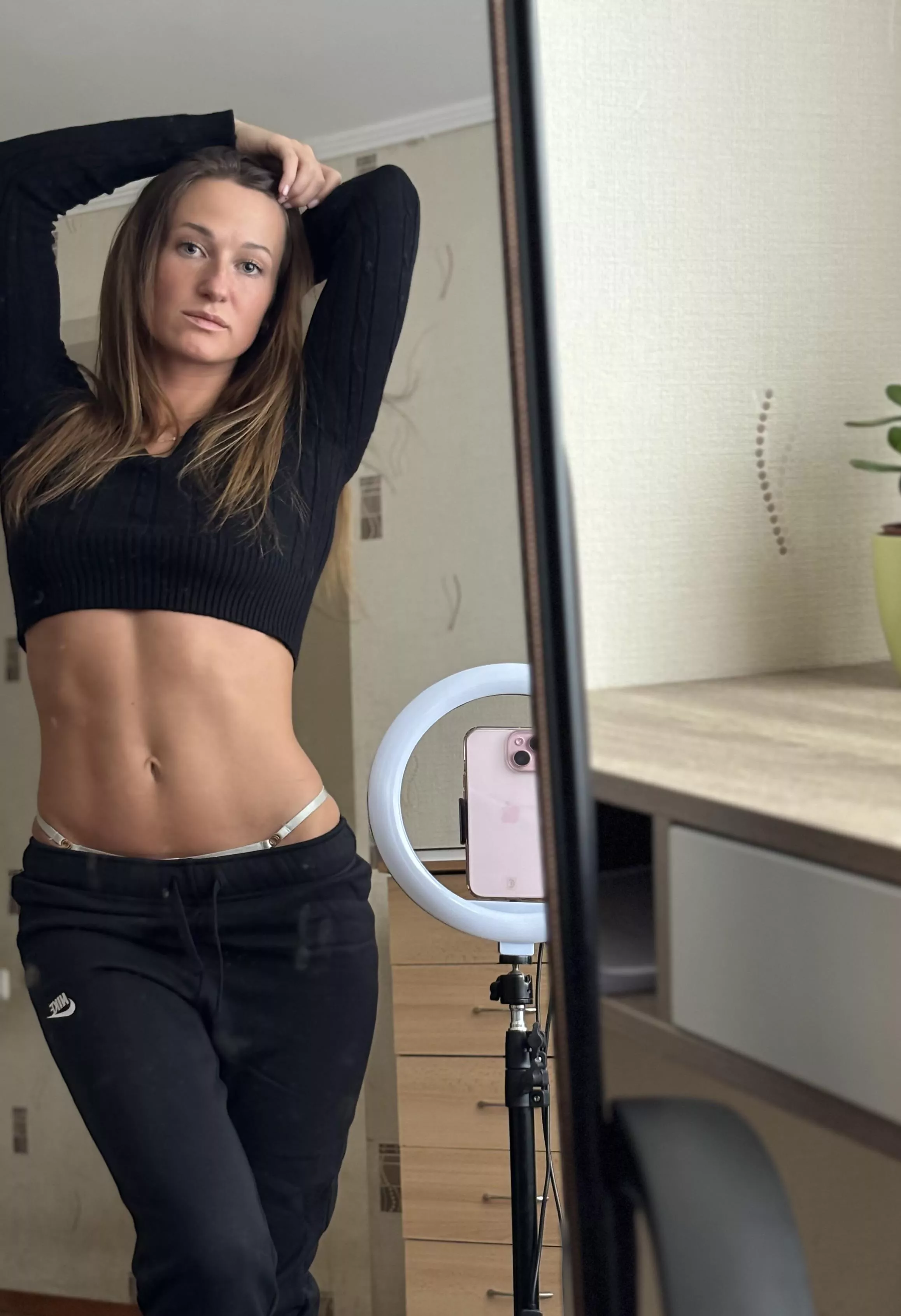 Quick selfie while i’m still dressed