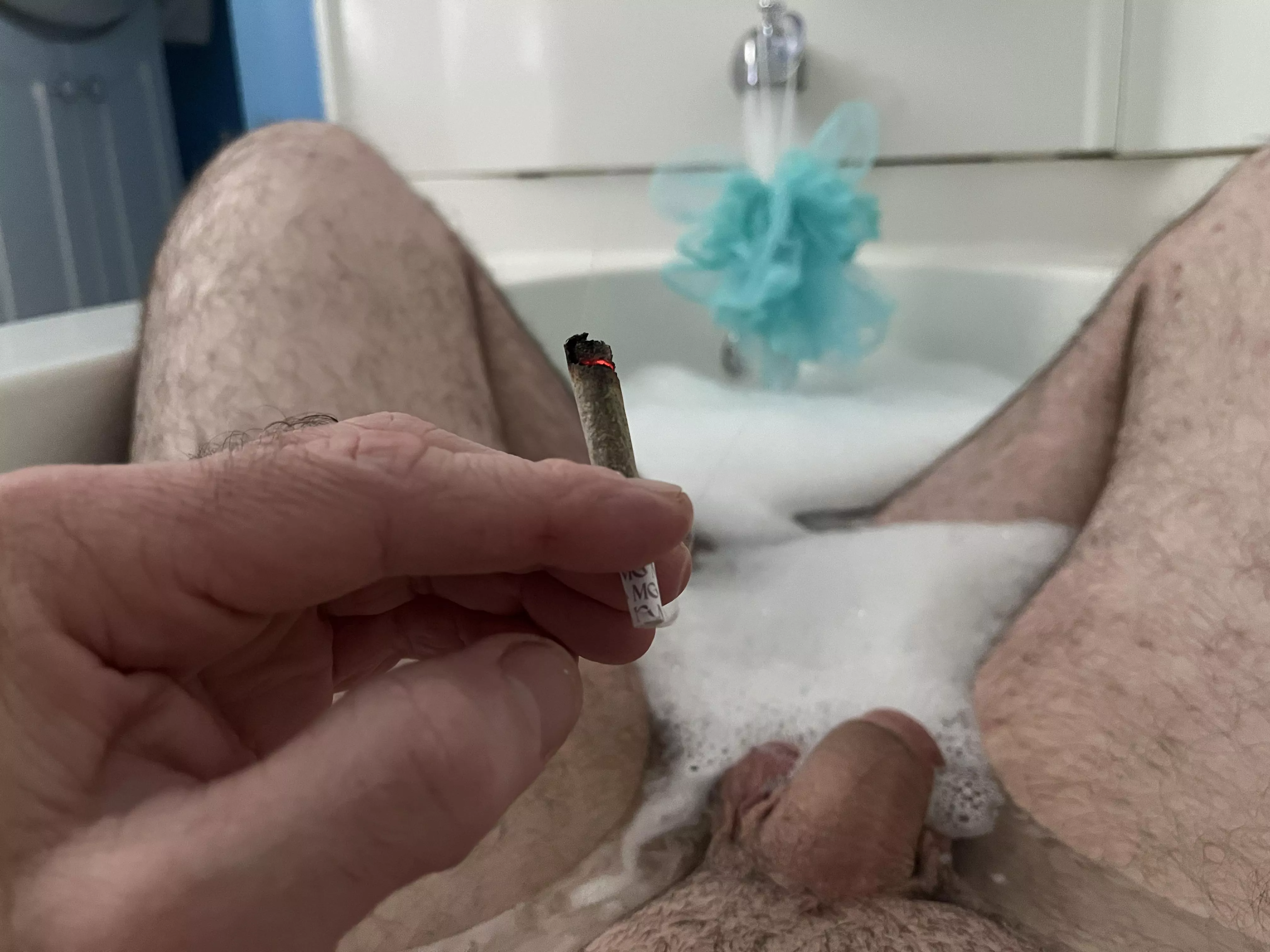 Relaxing after a long day at work (m)