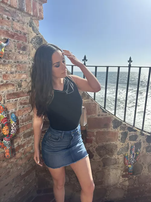 Rocking my new outfit. I love denim.