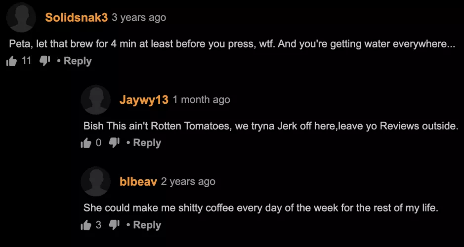 Shitty coffee, water everywhere