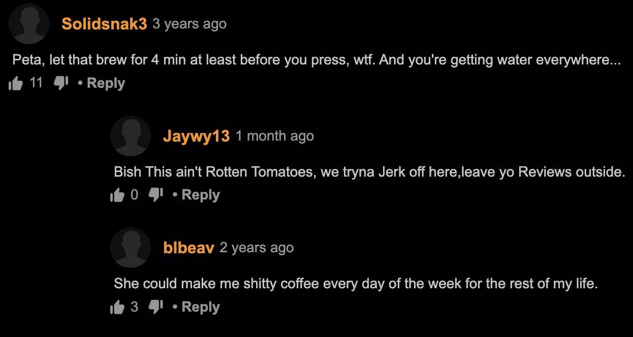 Shitty coffee, water everywhere