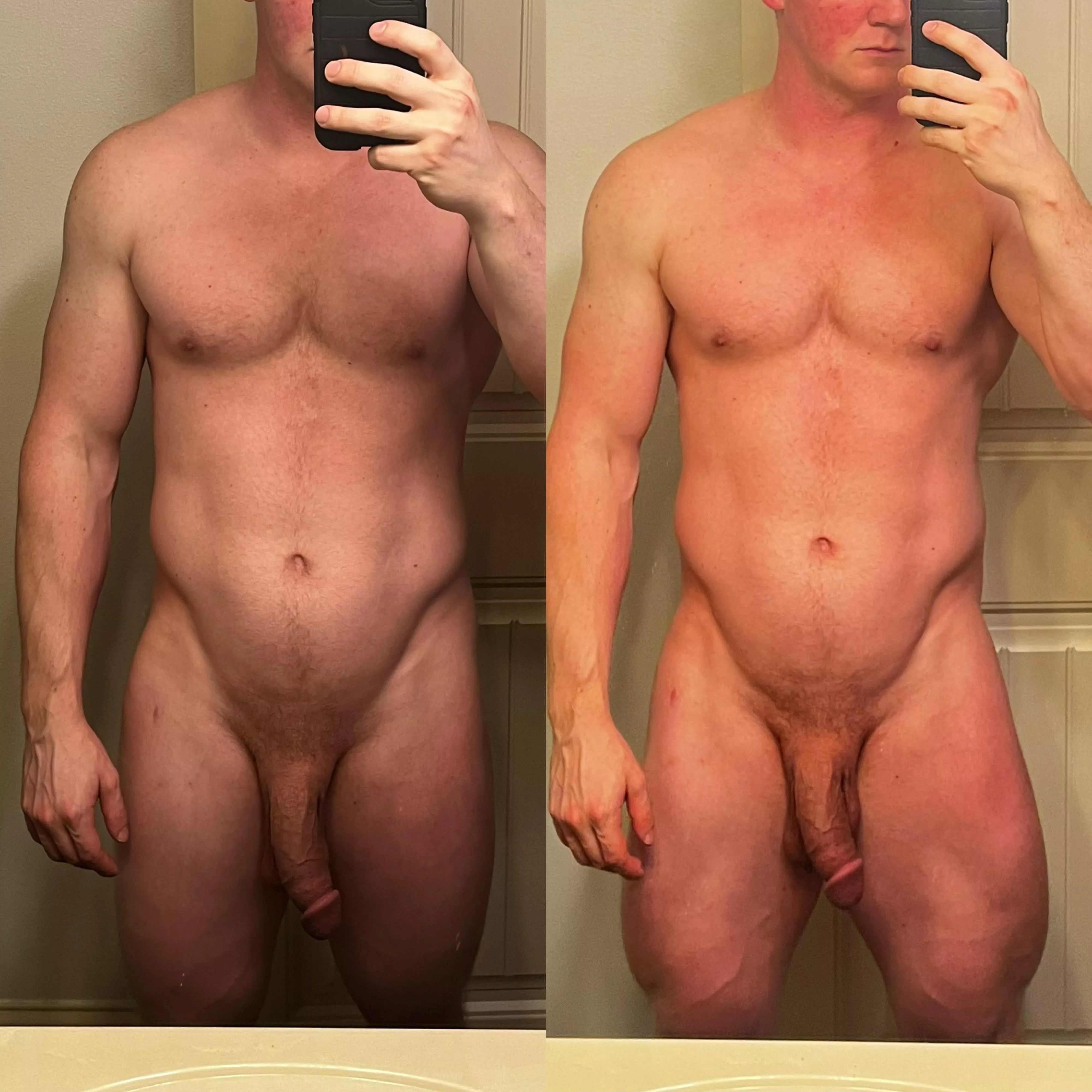 The difference flexing makes in proportion 