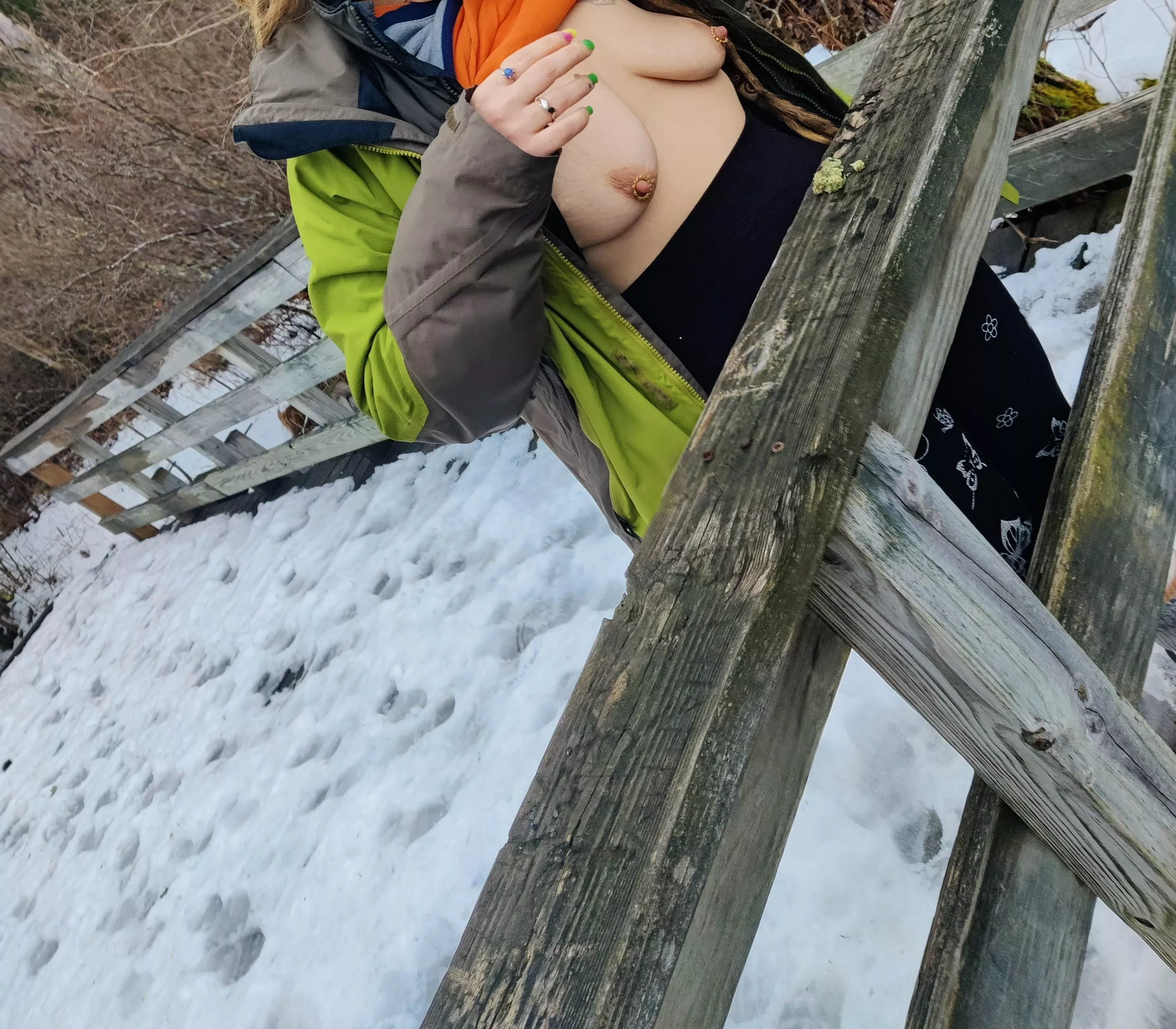 These are weird cause the cold made my nipples all funny looking ✌️👽