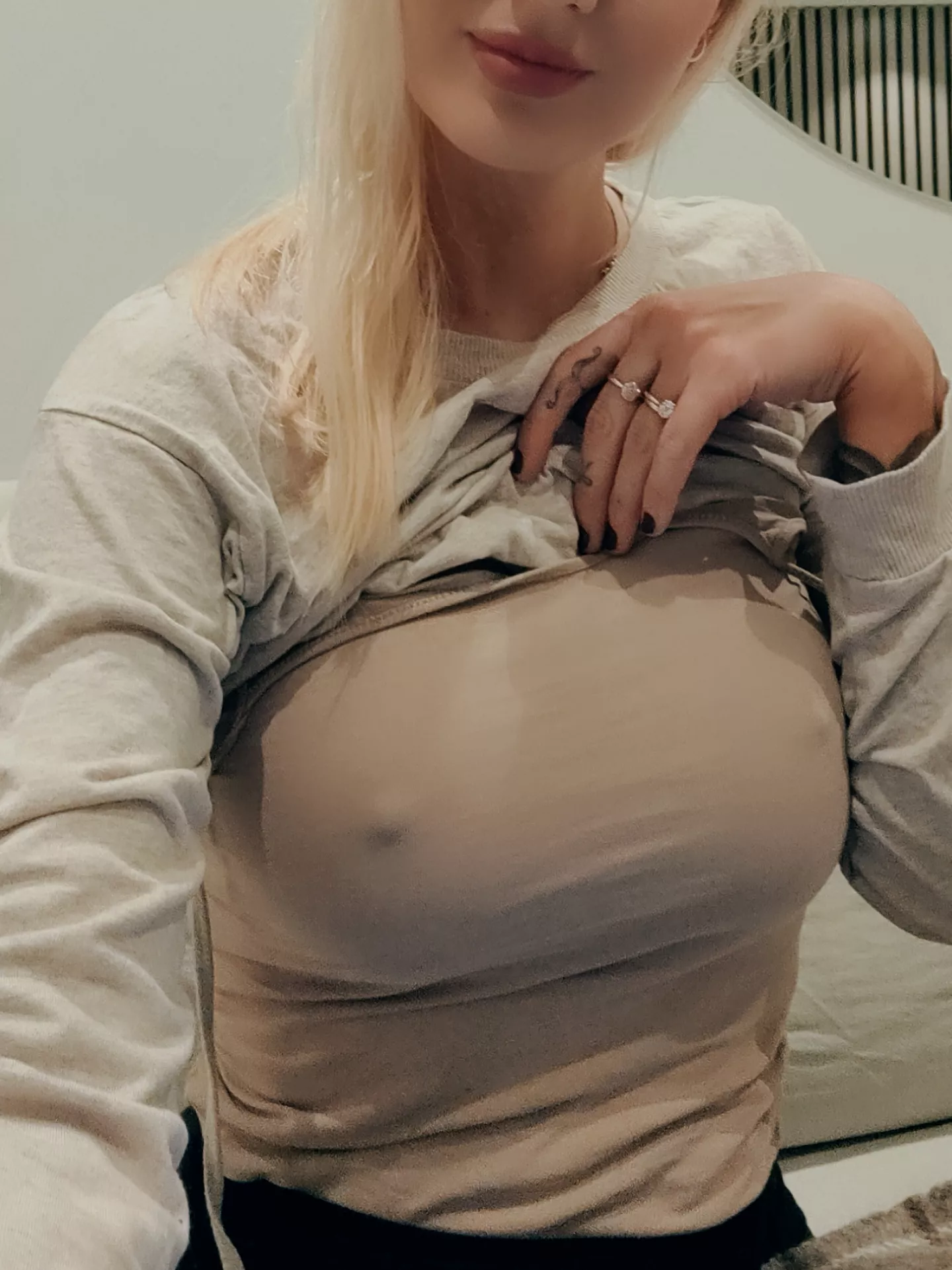 They don't know if I wear my sweater 