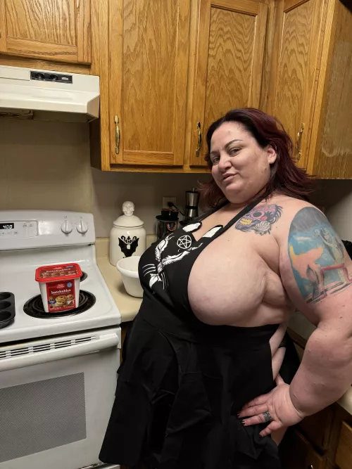 Up to no good in the kitchen :)