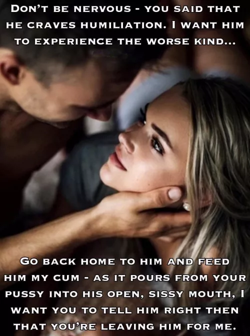 Well, if she’s gonna leave you, why not do it in a way you’ll never forget…