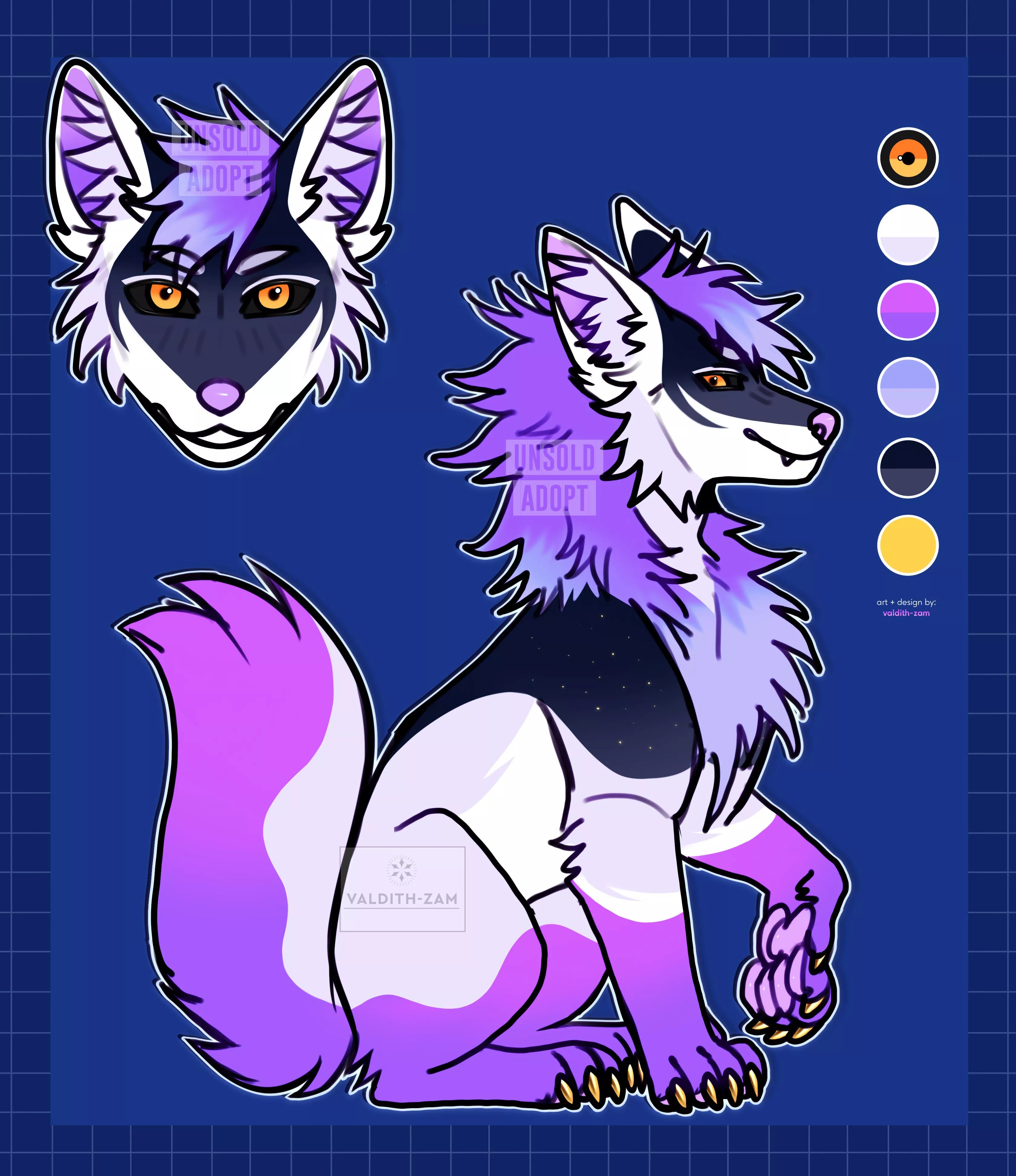 Wolf Galaxy | OPEN 🌌💜 (Adoptable info below!👇)