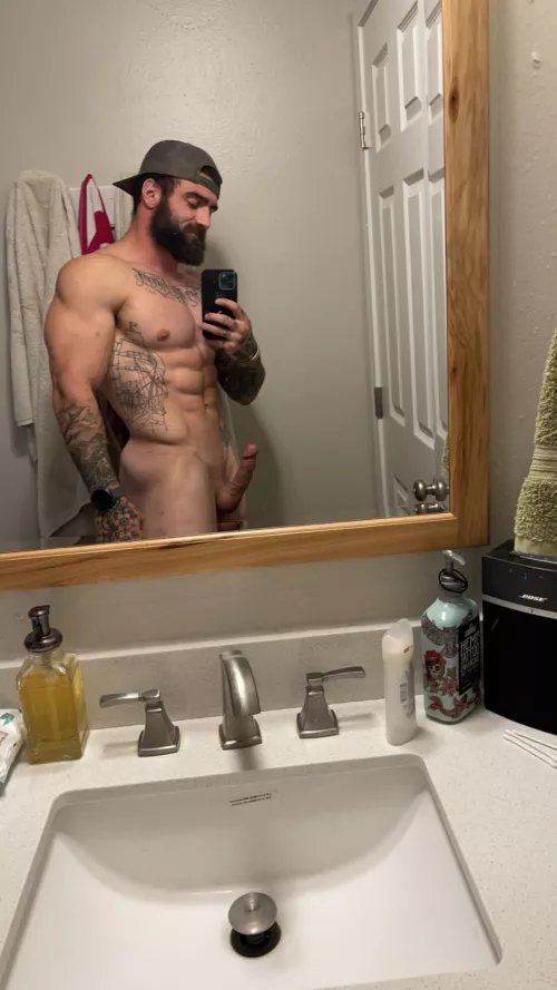 Wondering who would watch me play with my hard cock? 