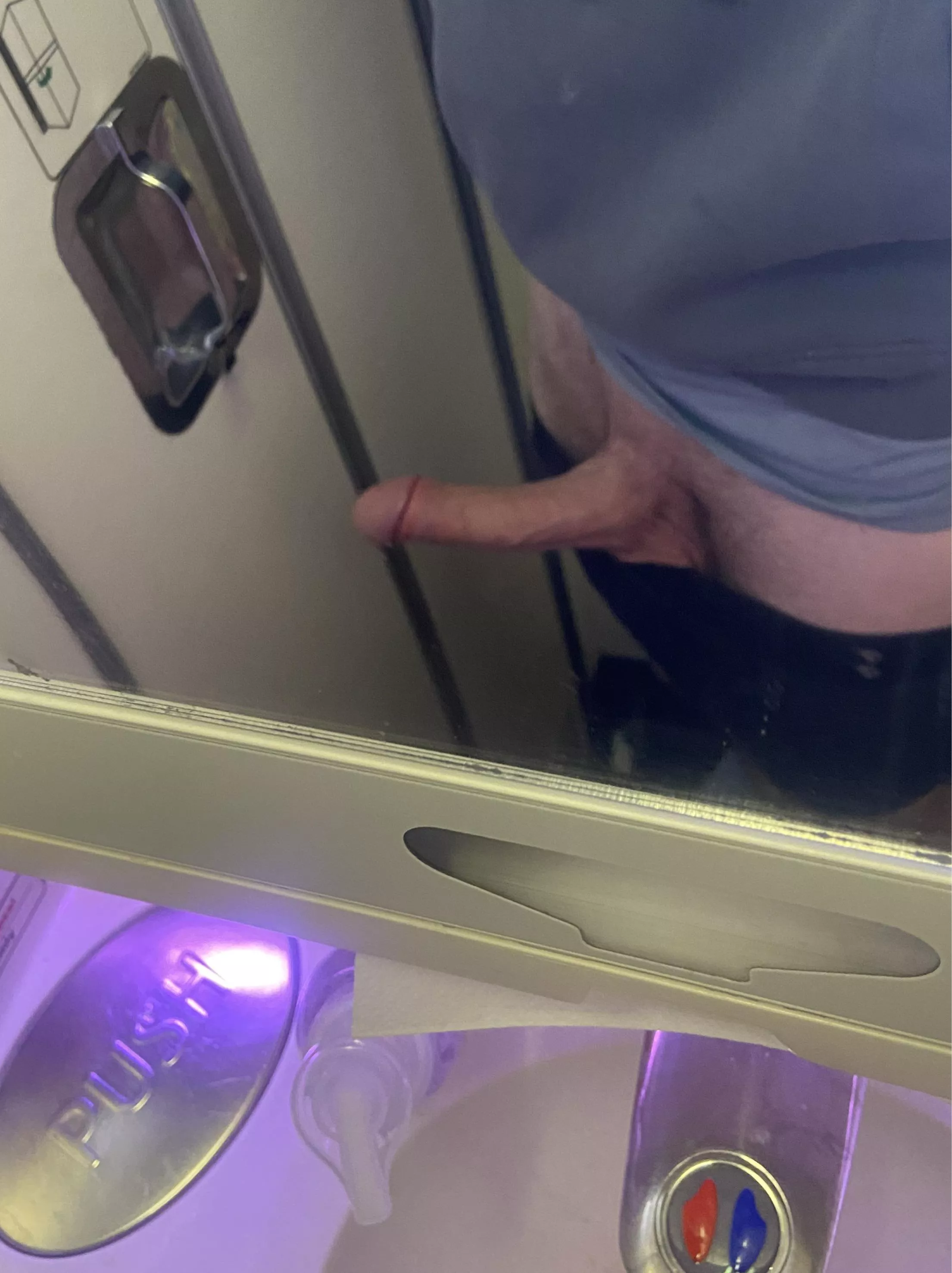 Would you follow on the plane to the toilet?