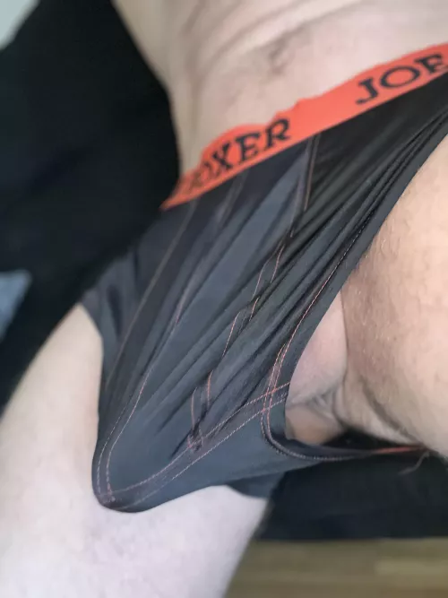 You can pull them to the side and let it out if you want!!