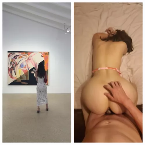 A pic I took of my gf 30s before I told her that I wanted her to fuck other guys vs a pic my roommate took of my girlfriend when he fucked her for the 3rd time
