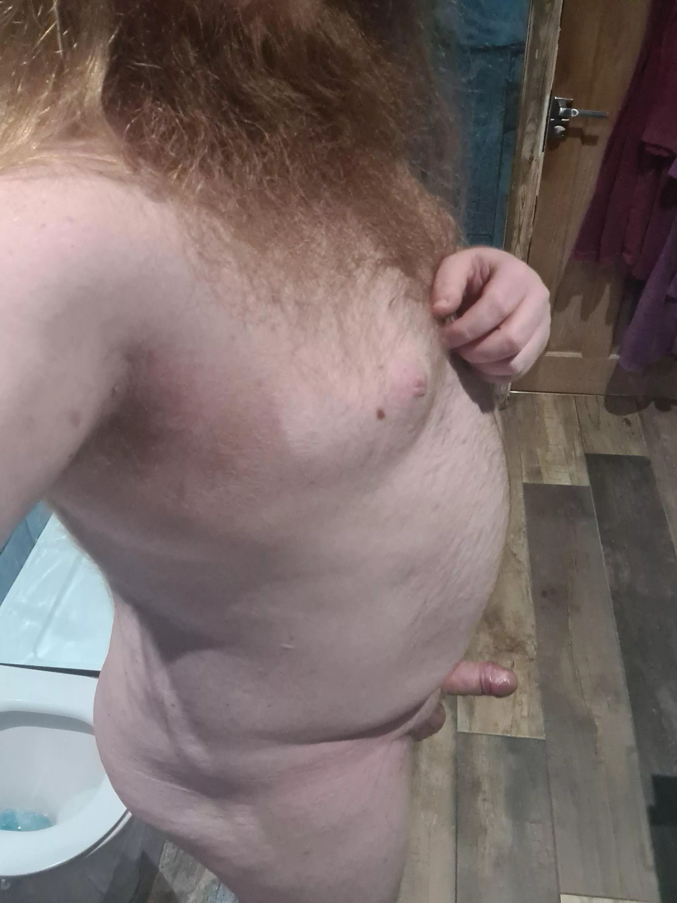 About to shower, what position should we get into when I'm clean?