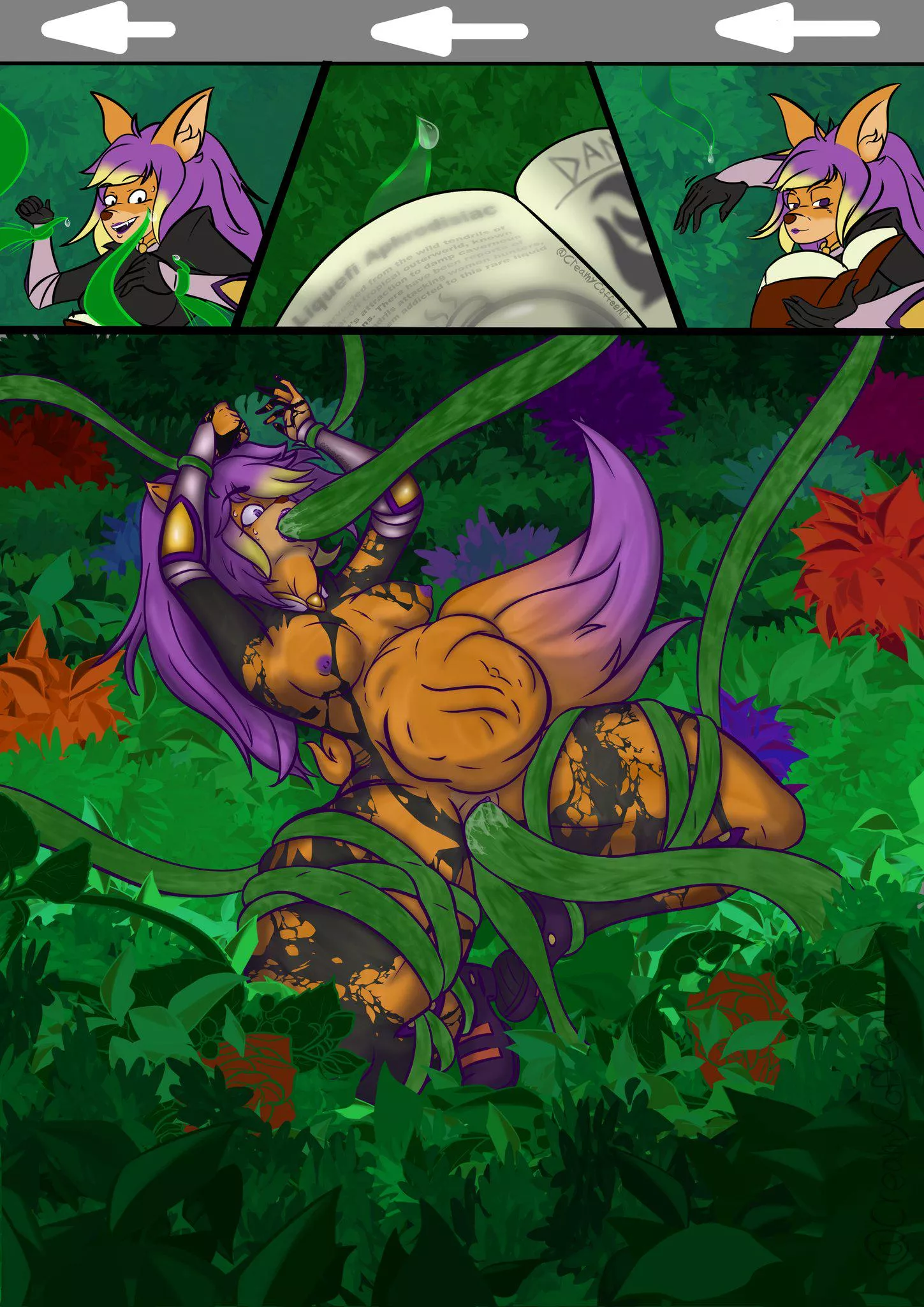 Bounty Hunter caught off guard by the wildlife (CreamyCoffeeArt)