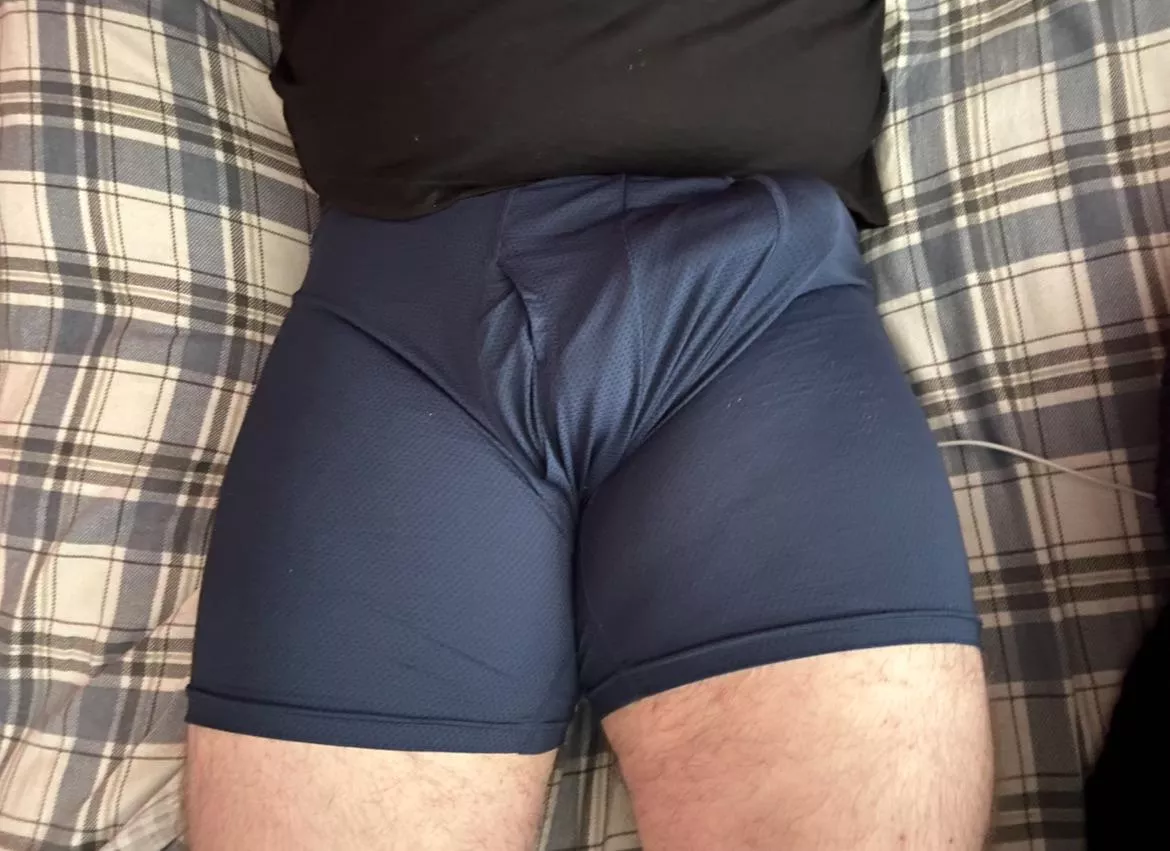 Chilling in bed with this big thick thing