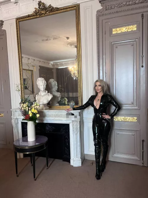 Drop to your knees and kiss My boots…. 😈