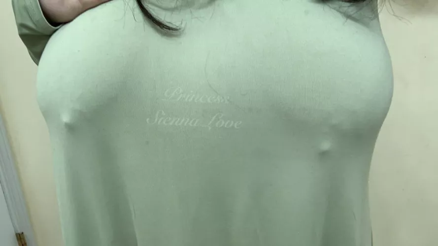 Even loose dresses can’t hide my perfect perky nipples 