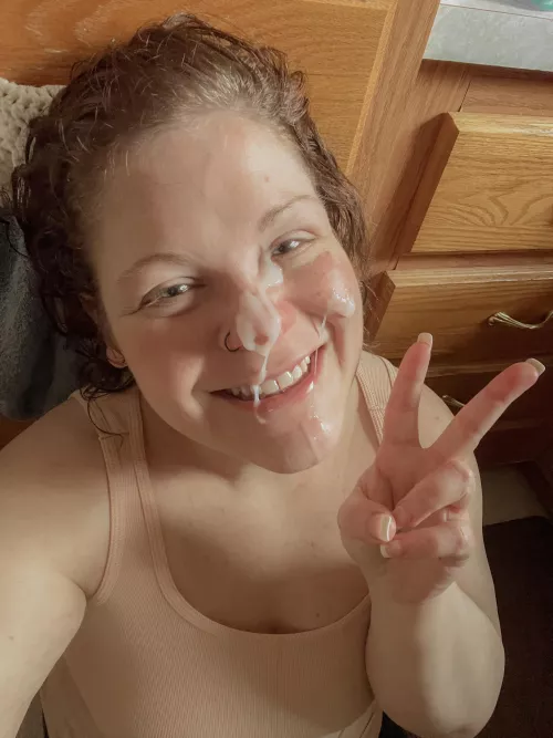 Face fucked and Facialed while friends were playing games 20 feet away