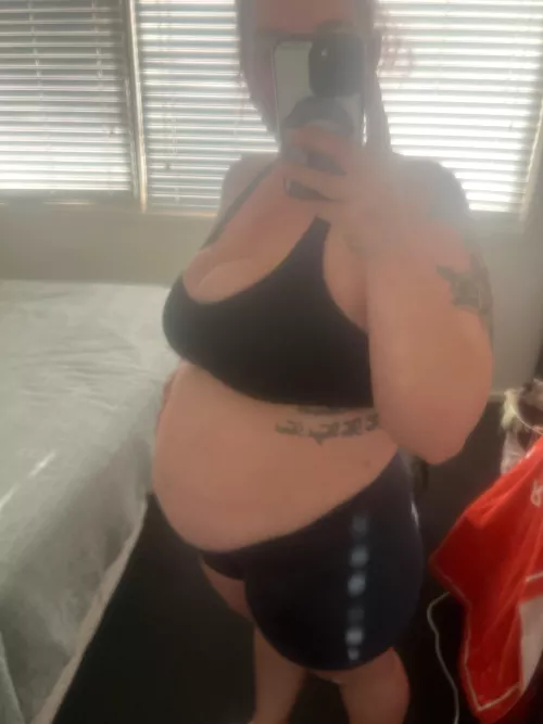 Feeling nice and full and stuffed