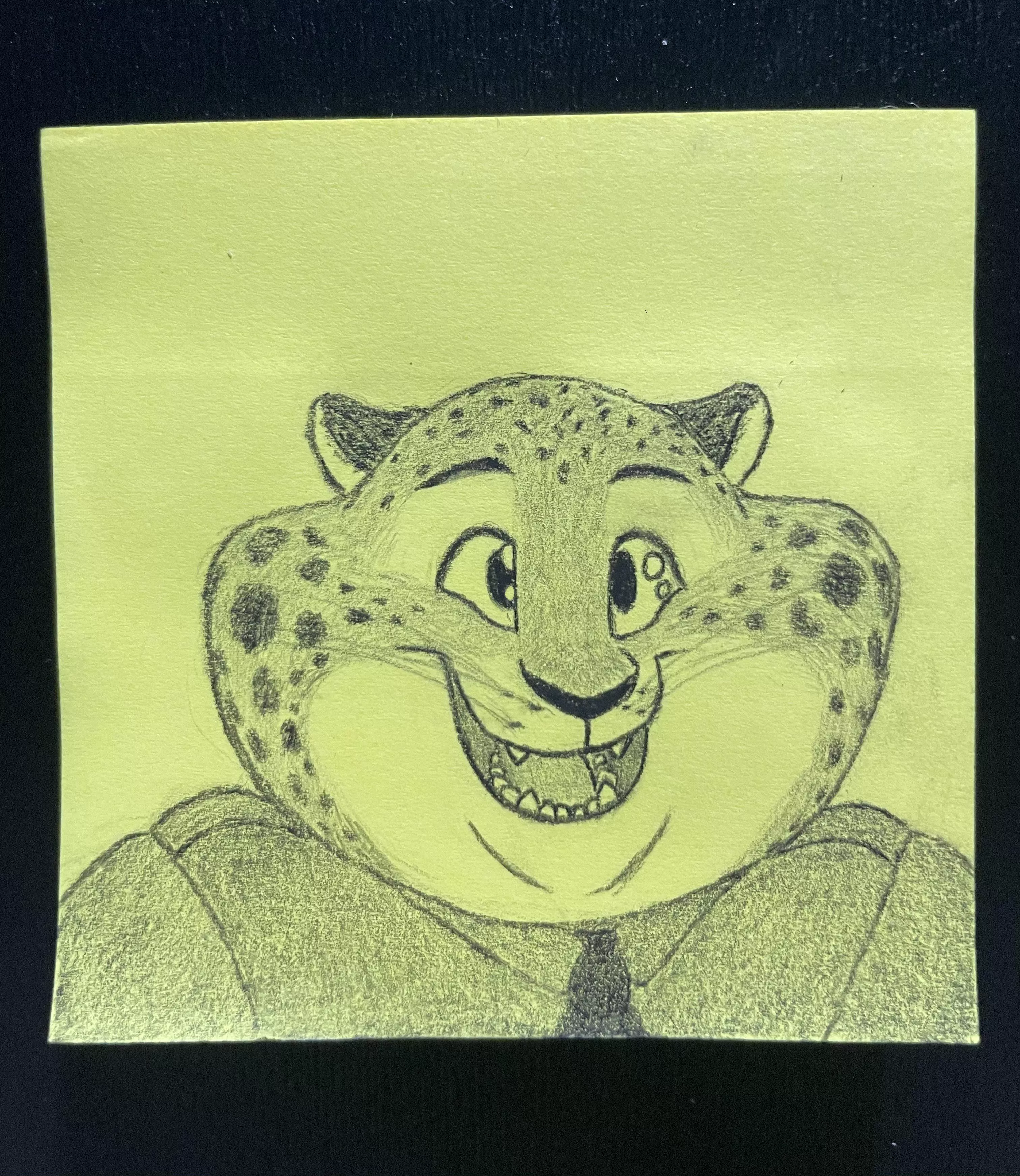 Here's Clawhauser on a post-it c;