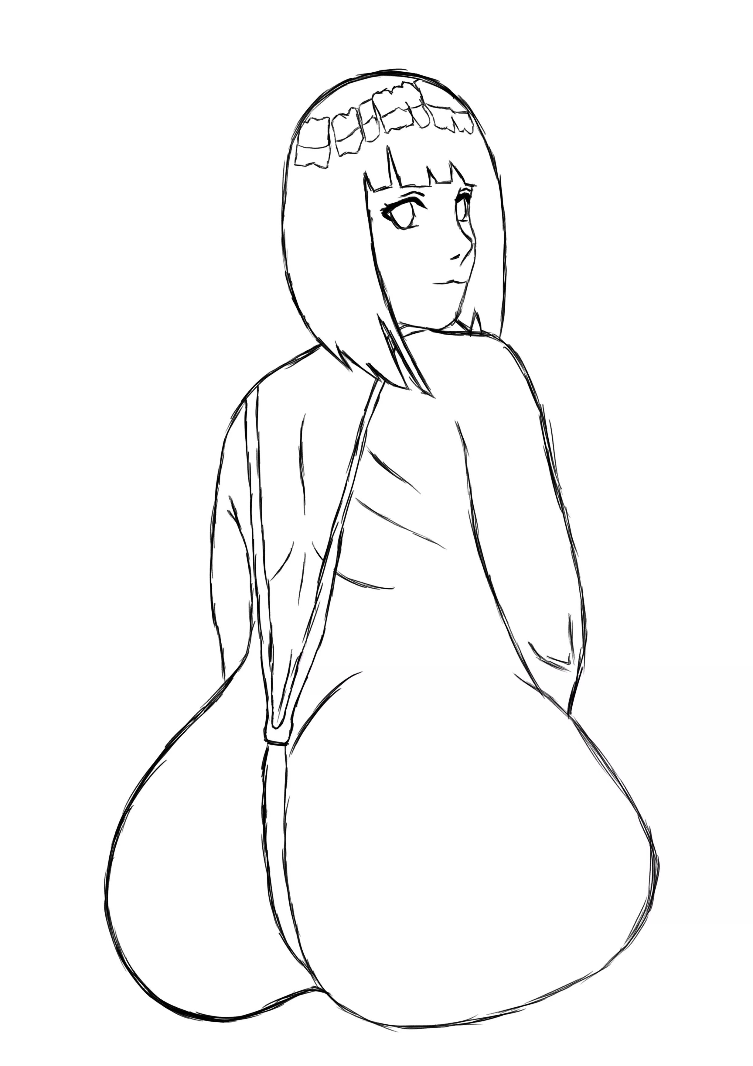 Hinata big booty Sketch (ExtBunz)
